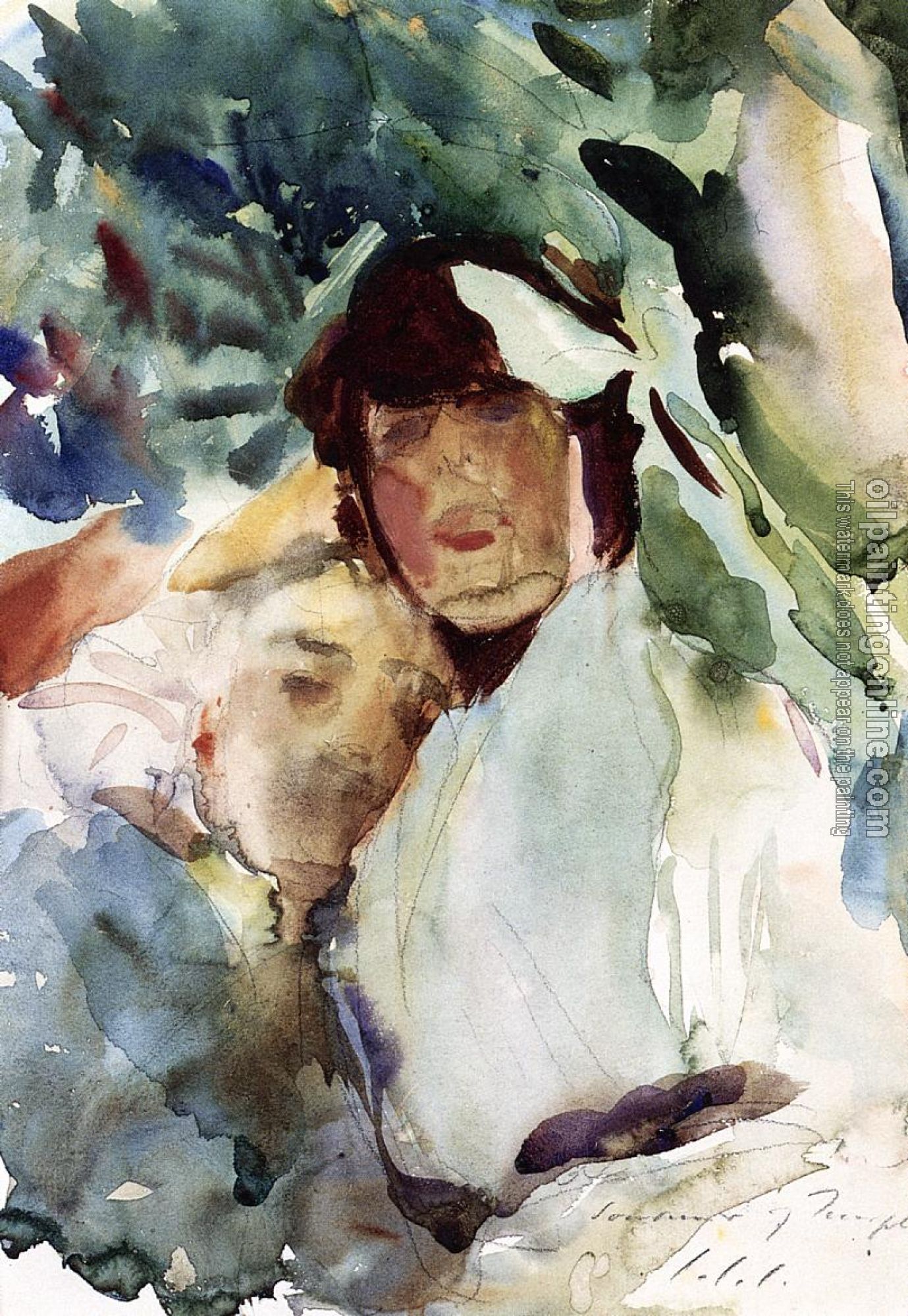 Sargent, John Singer - Ena Wertheimer with Antonio Mancini